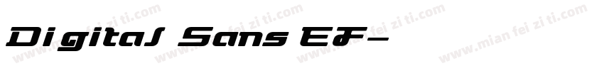 Digital Sans EF字体转换